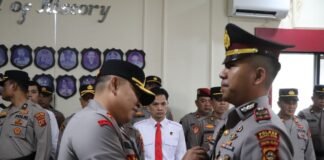 Iptu Roland KS Baemamenteng Resmi Jabat Kapolsek Tanjung Agung