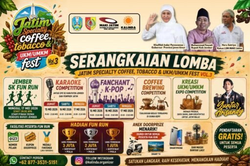 TOP Festival Terbesar di Jember 2026: Kopi, UMKM, Musik, dan Fun Run Menjadi Satu Kreativitas Jawa Timur
