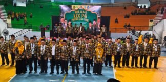 GURU PAI LAMONGAN TAMPIL KOMPAK DAN BERSEMANGAT DALAM APEL AKBAR KKG PAI PROVINSI JAWA TIMUR 2026