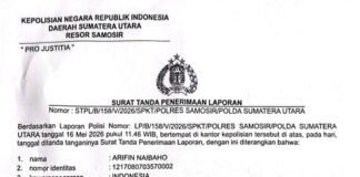 Maling Beraksikah, Pohon Gaba Gaba Besi Taman Sitolu Hae Horbo Pangururan, Hilang