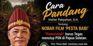 Pesan Moril dari Hotler Pakpahan Usai Nobar Film ‘PESTA BABI’