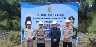 Ground Breaking Gudang Ketahanan Pangan Polri di Polres OI, Dukungan Polri Menuju Swasembada Pangan Nasional