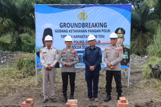 Ground Breaking Gudang Ketahanan Pangan Polri di Polres OI, Dukungan Polri Menuju Swasembada Pangan Nasional