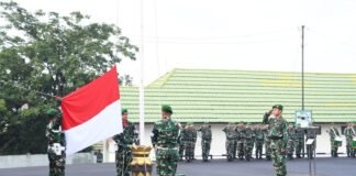 Korem 044/Gapo Gelar Upacara 17-an, Kasad Tekankan Efisiensi dan Ketahanan Nasional
