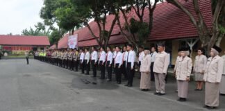 Memperingati Hari Kebangkitan Nasional ke – 118, Polres Binjai Laksanakan Upacara Bendera