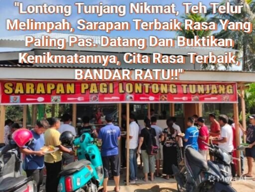 *ANTREAN PANJANG SPBU BANDAR RATU: DARI KESULITAN MENJADI BERKAH, WARUNG LONTONG TUNJANG KINI DIBURU PEMBELI*