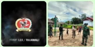 *SATGAS YONIF 123/RAJAWALI WUJUDKAN KEPEDULIAN DI PERBATASAN: DI KAMPUNG WONGGI*