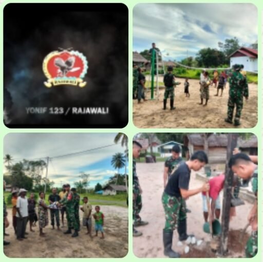 *SATGAS YONIF 123/RAJAWALI WUJUDKAN KEPEDULIAN DI PERBATASAN: DI KAMPUNG WONGGI*