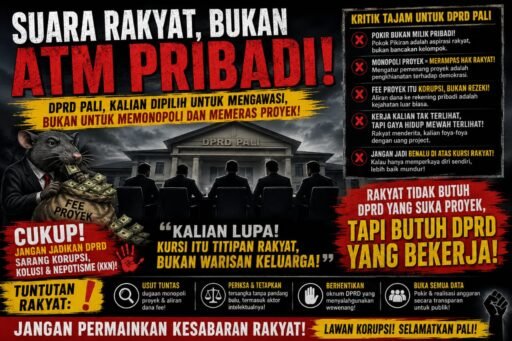 Dugaan Monopoli Proyek di PALI Melebar, Pokir DPRD dan Aliran Dana Fee Proyek Ikut Disorot 