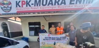 PT Antareja Mahada Makmur (AMM) Site SBS Wujudkan Kepedulian Sosial Melalui Penyerahan Hewan Qurban ke KPK-ME