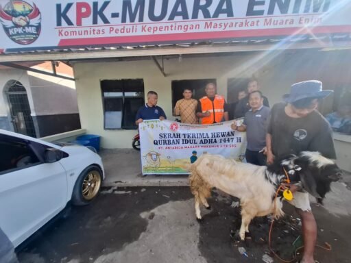 PT Antareja Mahada Makmur (AMM) Site SBS Wujudkan Kepedulian Sosial Melalui Penyerahan Hewan Qurban ke KPK-ME