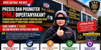 Presisi Promoter PMJ dipertanyakan dugaan kasus penipuan hampir 2th belum menemui kepastian Hukum Pelaku