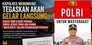 *Kapolres: Gelar Langsung Pekara KMD Ujung Padang, Sinyal Keras Tidak Ada Ruang“Main Mata”Penanganan Perkara*