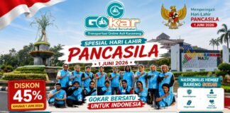 GOKAR Luncurkan Promo Hari Lahir Pancasila, Diskon Perjalanan Hingga 45 Persen pada 1 Juni 2026