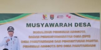 Suryaji,S.Ip.KadesPakutandangGELAR MUSDES SosialisasiPengisian Anggota BPD Era 2026-2034 & PembentukanPanitia