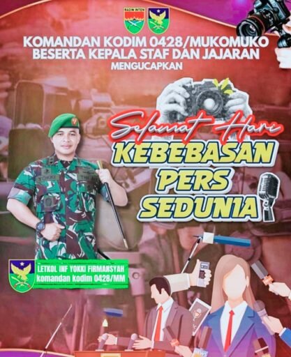 *HARI KEBEBASAN PERS SEDUNIA 2026* *DANDIM 0428/MM: PERS BEBAS, RAKYAT BERDAULAT*