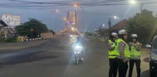 Polda SumSel Pastikan Kelancaran Lalu Lintas Saat Uji Coba CFD Sudirman -Jakabaring