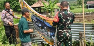 Langkah Preventif, Spanduk Larangan Balap Liar Dipasang di Jalan Lintas Baturaja