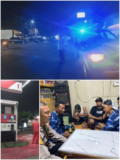 Pastikan Wilayah Ngimbang Tetap Kondusif Polsek Ngimbang Gelar Patroli Blue Light Cegah 4C Di Malam Hari
