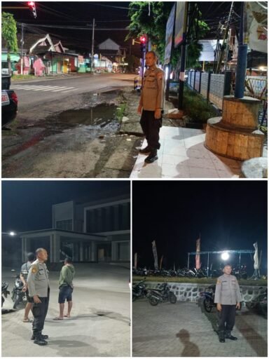 Guna Cegah Dan Daya Tangkal 4C Polsek Ngimbang Gelar Patroli Blue Light Di Daerah Rawan
