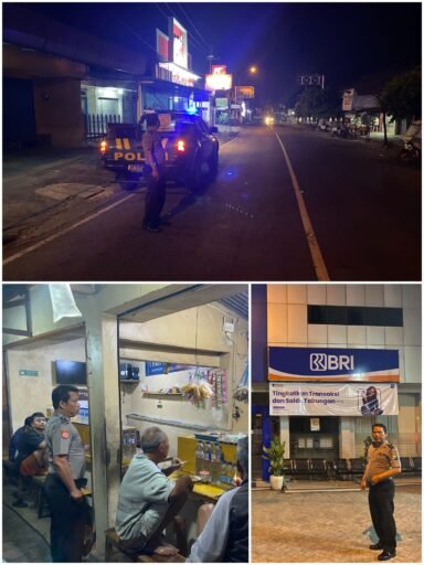 Polsek Ngimbang Gelar Patroli Blue Light Guna Cegah dan Daya Tangkal 4C Di Malam Hari