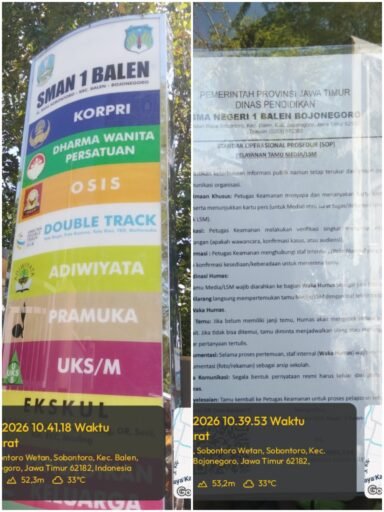 ATURAN KEPALA SEKOLAHAN SMAN 1 BALEN JLN SUBUNTORO KECAMATAN BALEN KABUPATEN BOJONEGORO PERLU DIPERTANYAKAN