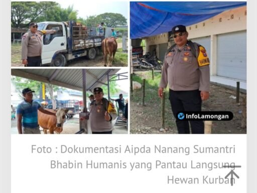 Bhabinkamtibmas Aipda Nanang Sumantri Pantau Ternak Sehat Jelang Idul Adha 1447 H