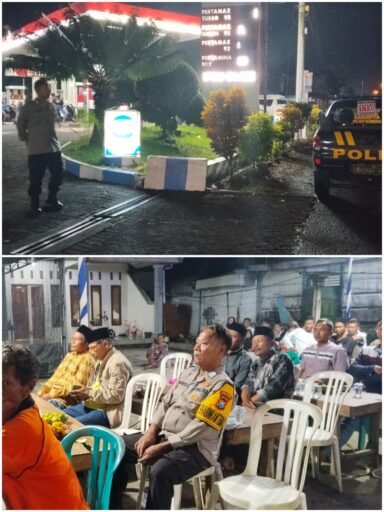 Polsek Ngimbang Gelar Patroli Blue Light Guna Menjaga Siskamtibmas Daerah Rawan Kriminal Di Wilayah Ngimbang
