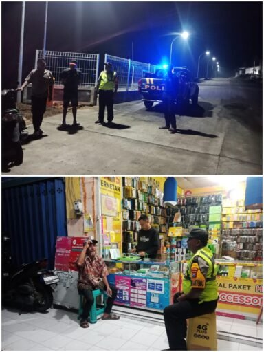 Guna Menjaga Siskamtibmas Daerah Rawan Kriminal Polsek Ngimbang Gelar Patroli Blue Light Di Malam Hari