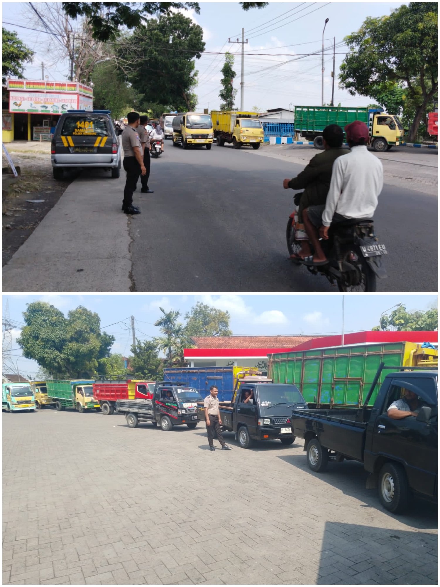 Polsek Ngimbang Gelar Patroli Harkamtibmas Guna Cegah Kriminalitas Dan Premanisme Di Wilayah Ngimbang