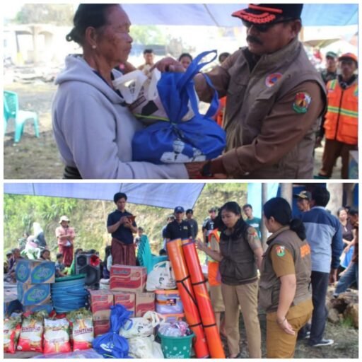 Reaksi Cepat ke Warga Korban Kebakaran, BPBD dan Dinsos Toraja Utara Salurkan Bantuan