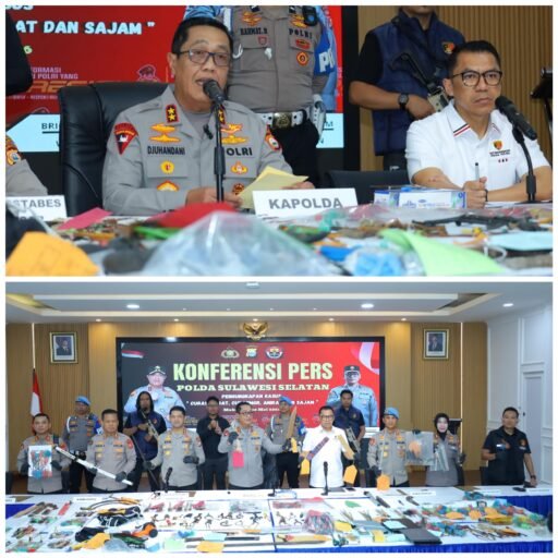 Kapolda Irjen Pol. Djuhandhani Ungkap 148 Kejahatan Jalanan Sepanjang Bulan Mei di Sulsel