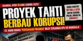 Antoni Pemilik CV.Habib : Saya Tidak Tahu kalau APBD-P RL digunakan untuk bangun Gedung Tahti Polda Bengkulu.