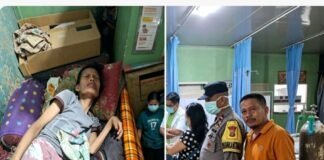 Respon Cepat 110 BhabinkamtibmasPolres Nias Evakuasi Warga Sakit