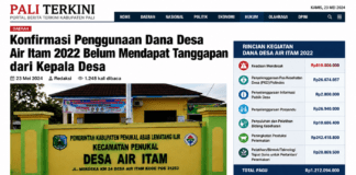 Konfirmasi Penggunaan Dana Desa Air Itam 2022 Belum Mendapat Tanggapan