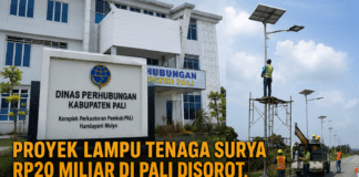 Kadishub PALI bungkam:Proyek Lampu Tenaga Surya 20,m lebih, Skema KPA,PPK dari OPD lain,Publik Mempertanyakan