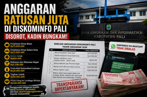 Anggaran Ratusan Juta di Diskominfo PALI Disorot, Kadin Bungkam Saat Dikonfirmasi