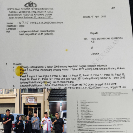 Diduga Rugikan Korban Rp1,8 Miliar, LBH Harimau Raya Minta Polda Metro Jaya tindak tegas pelaku