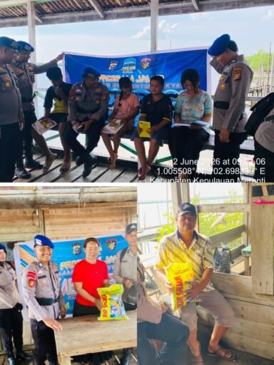 Lewat Program JALUR, Polres Meranti Salurkan Sembako dan Dukung Pendidikan Anak Pesisir