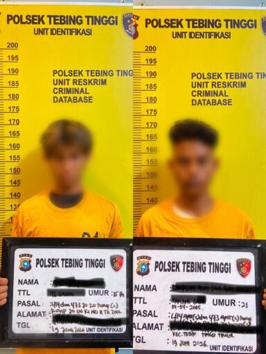 Polsek Tebing Tinggi Amankan Dua Pria Kasus Kekerasan Seksual Anak Polsek Tebing Tinggi Amankan Dua Pria Kasus Kekerasan Seksual Anak