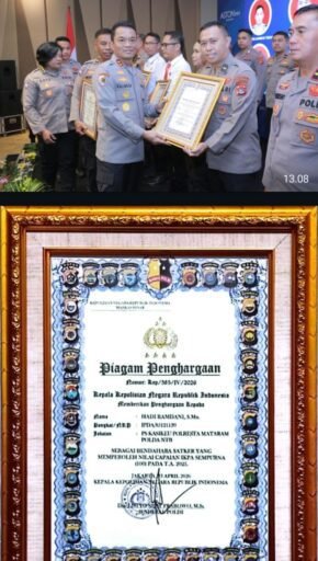 Polresta Mataram Raih Penghargaan Kapolri, Catat Nilai IKPA Sempurna 100 Persen Polresta Mataram Raih Penghargaan Kapolri, Catat Nilai IKPA Sempurna 100 Persen