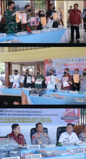 Polda NTB Ungkap 442 Kasus Narkoba dalam 6 Bulan, Kapolda Tegaskan “War On Drugs” Polda NTB Ungkap 442 Kasus Narkoba dalam 6 Bulan, Kapolda Tegaskan “War On Drugs”