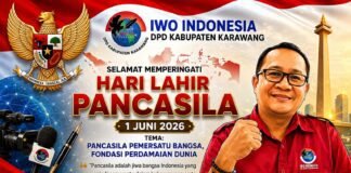 IWO Indonesia DPD Karawang Peringati Hari Lahir Pancasila 2026, Teguhkan Semangat Persatuan Bangsa