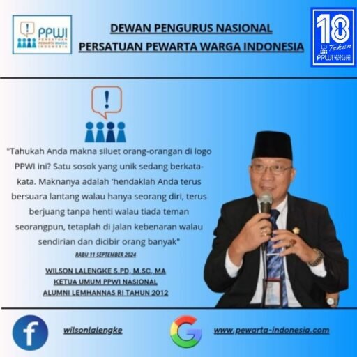 *FILOSOFI LOGO PPWI BONGKAR SEMANGAT PERLAWANAN, WILSON LALENGKE: TETAPLAH DI JALAN KEBENARAN*