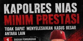 *Kinerja Kapolres Nias Dinilai Jauh dari Harapan: Kasus Menggantung, Kepercayaan Publik Terancam*