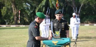 Danrem 044/Gapo Hadiri Tradisi dan Serah Terima Jabatan Danyonarmed 15/Cailendra