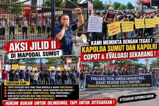 *DPPPN SIAP GELAR AKSI JILID II DI MAPOLDA SUMUT, DESAK EVALUASI KINERJA POLRES NIAS,TUNTASKAN KASUS KRUSIAL* *DPPPN SIAP GELAR AKSI JILID II DI MAPOLDA SUMUT, DESAK EVALUASI KINERJA POLRES NIAS,TUNTASKAN KASUS KRUSIAL*