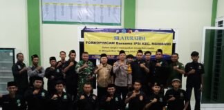 Polsek Ngimbang Bersama Forkopimcam Dan IPSI Serta Ketua Perguruan Silat Gelar Silahturahim