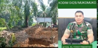 *KODIM 0428/MM: Dipercepat, Pembesian Tapak Abutment Telah Rampung Dilaksanakan*