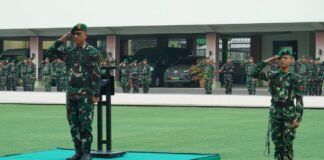 Tegakkan Profesionalisme, Asops Kasdam II/Swj Pimpin Upacara dan Defile Pasukan Makodam II/Swj